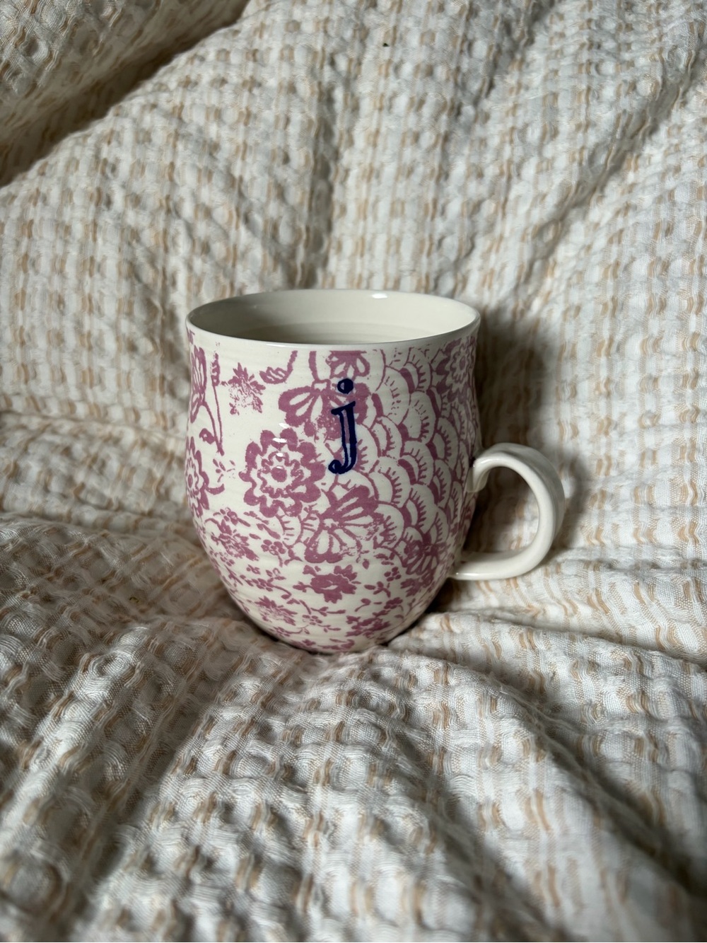 Anthropologie Homegrown Monogram J Mug